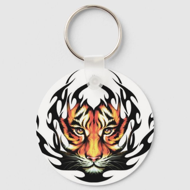 Chaveiro Tiger Tattoo tribal (Frente)