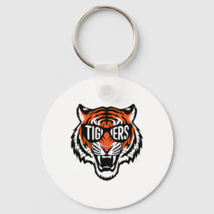 Chaveiro Tigers Vintage Esporte Nome Design Homens Mulheres