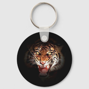Chaveiro Tigre - Arte de Gatos Grandes Selvagens
