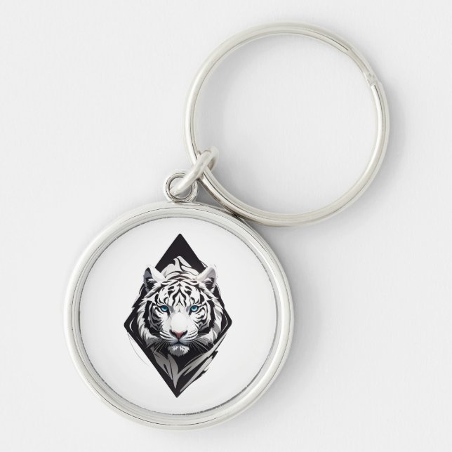 Chaveiro Tigre Branco (Frente)