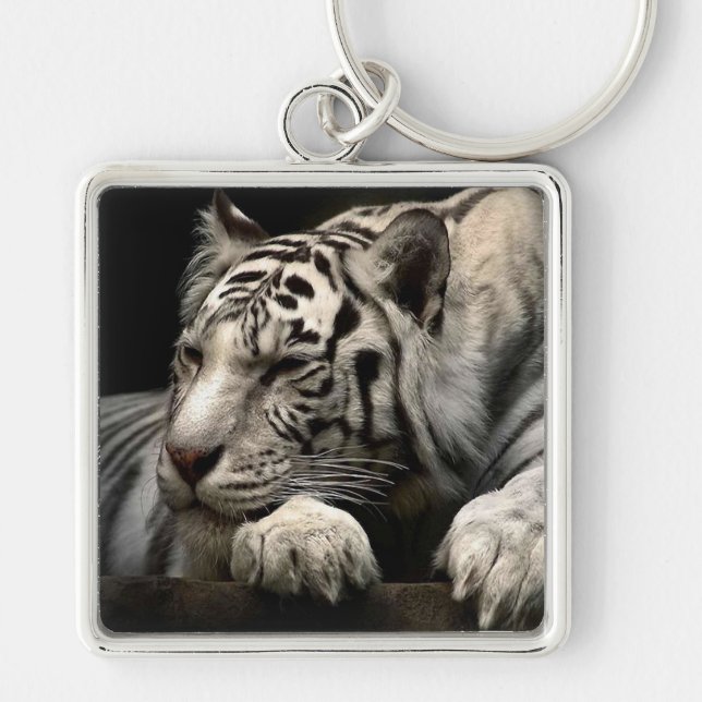 Chaveiro Tigre Branco (Frente)
