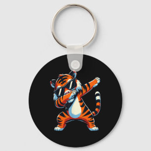 Chaveiro Tigre Dabbing Com Tigre-Pulga