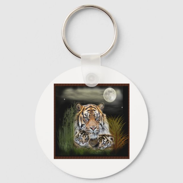 Chaveiro Tigre e filhotes (Frente)