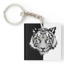 Tigre em preto e branco