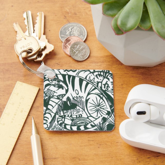 Chaveiro Tigre por Franz Marc, Essionismo Vintage (Mesa)