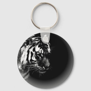 Chaveiro Tigre preto e branco