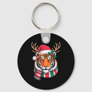 Chaveiro Tigre Rena Crismas Chapéu de Papai Noel Tigre Nata