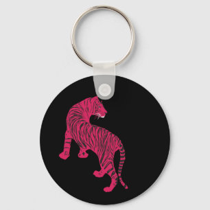 Chaveiro Tigre rosa