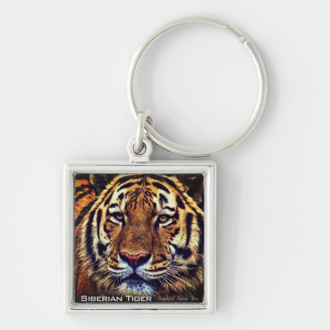 Chaveiro Tigre Siberiano (Frente)