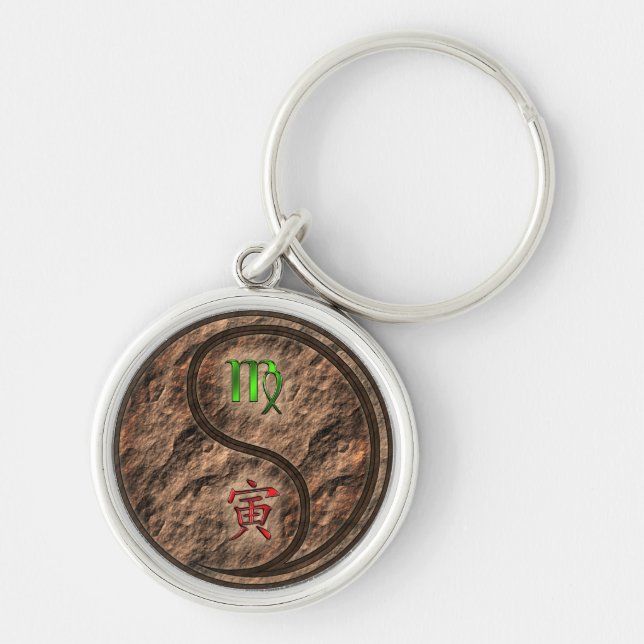 Chaveiro Tigre Virgo & Earth (Frente)