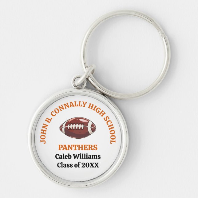 Chaveiro Time Personalizado do Futebol da Orange High Schoo (Frente)