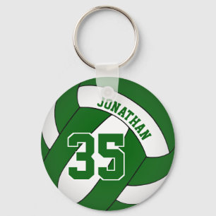 Chaveiro time verde-branca de voleibol