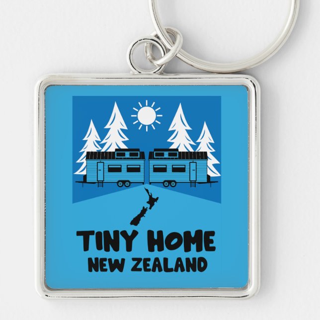 Chaveiro Tiny House Home Nova Zelândia (Frente)