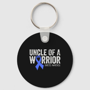 Chaveiro Tio De Um Guerreiro T1d Criança Diabética Azul Fit