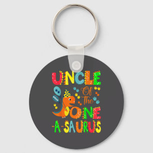 Chaveiro Tio do Menino de Um Aniversário de 1 Ano Dinosau