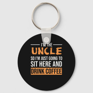 Chaveiro Tio Gift Ideas Eu sou o Tio Beber Café