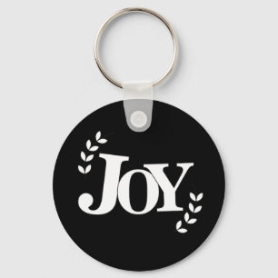 Chaveiro Tipografia de Cotação Inspiracional Joy