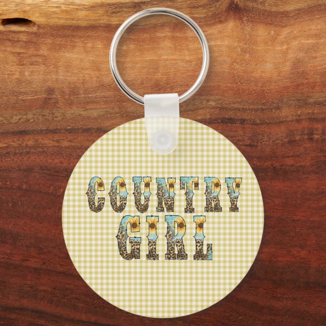 Chaveiro Tipografia de Country Girls (Verso)