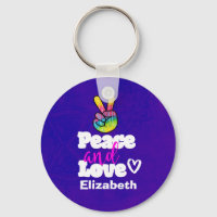 Tipografia do Paz e do Amor: Rainbow Hand Peace Si