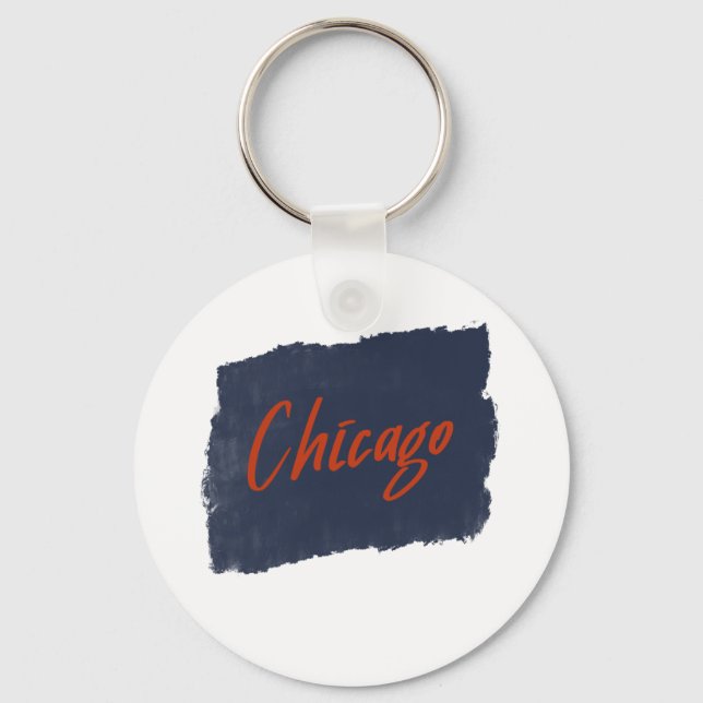 Chaveiro Tipografia Manuscrita de Chicago (Frente)
