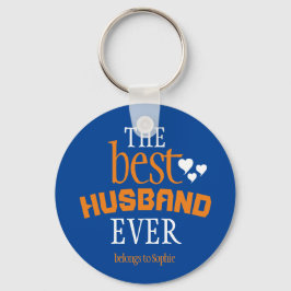 Chaveiro Tipografia Moderna Do Melhor Marido De Todos Os An
