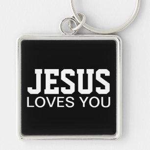 Chaveiro Tipografia Motivacional Jesus Te Ama