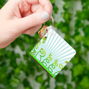 Chaveiro Tipografia Natureza Verde Ecológica