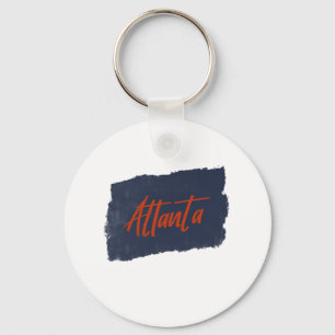 Chaveiro Tipografia Vermelha Manuscrita Atlanta