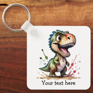 Chaveiro Tiranossauro Rex Personalizado com Efeito de Salpi