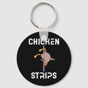 Chaveiro Tiras de Frango Dança Engraçada de Frango Churrasc