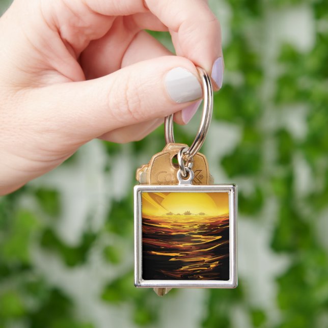 Chaveiro Titã maior lua do planeta Saturno (Mão)