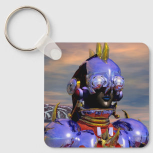 Chaveiro TITAN CYBORG PORTRAIT Blue Science Fiction,Scifi