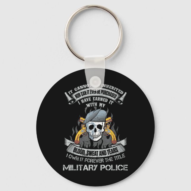 Chaveiro Título Para Sempre Polícia Militar Exército Americ (Frente)