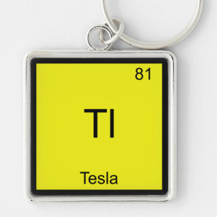 Chaveiro Tl - Tesla Funny Chemistry Elelement Symbol T Shir