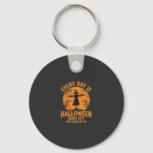 Chaveiro Toda a Vida é um Espantalho de Halloween Feiticeir