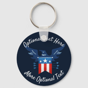 Chaveiro Toda Águia Americana e Patriótico