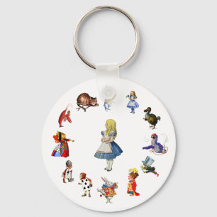 CHAVEIRO TODA EM TORNO DE ALICE NO PAÍS DE AS MARAVILHAS