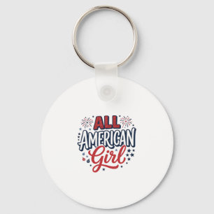 Chaveiro Toda Garota Americana Desenho Vetorial Vintage Pat