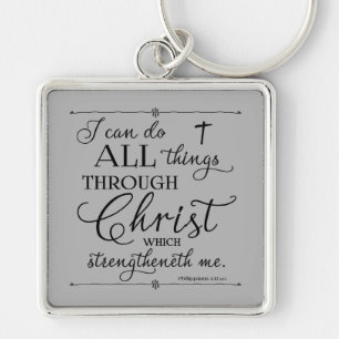 Chaveiro Todas as coisas por meio de Cristo - Filipenses 4: