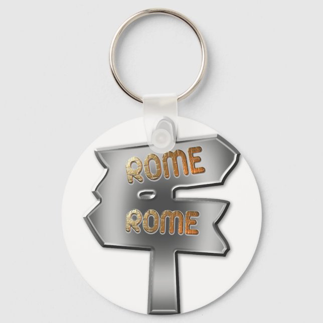 CHAVEIRO TODAS AS ESTRADAS CONDUZEM A ROMA (Frente)