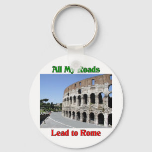 Chaveiro Todas As Minhas Estradas Levam A Roma Itália