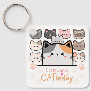 Chaveiro Todo dia é Cat-urday