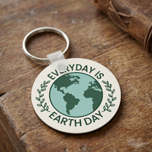 Chaveiro Todo Dia é Dia da Terra - Amante da Terra Verde Vi