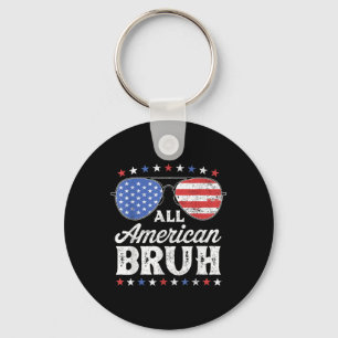 Chaveiro Todo o Bruh Americano 4 de Julho Garotos Patriótic