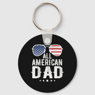 Chaveiro Todo o Orgulho Patriótico Americano do Dia 4 de Ju