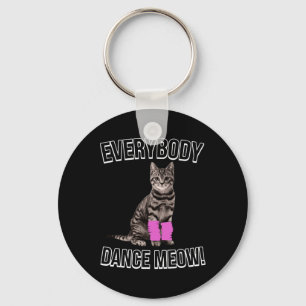 Chaveiro Todos Dançem Miow Kitten Gato Engraçado Dançando G