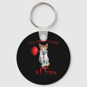 Chaveiro Todos Nós Amamos Gatinho-Palhaço Gatinho Feliz Hal