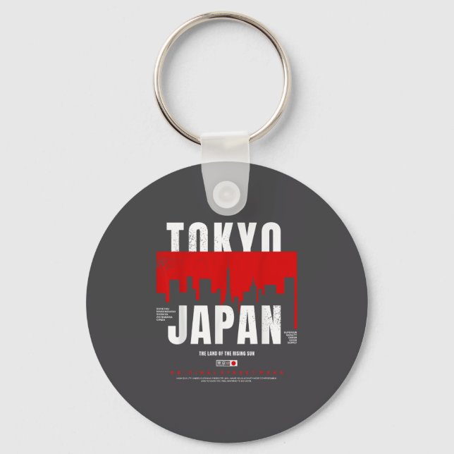 Chaveiro Tokyo Japan The Land Of The Rising Sun Original St (Frente)