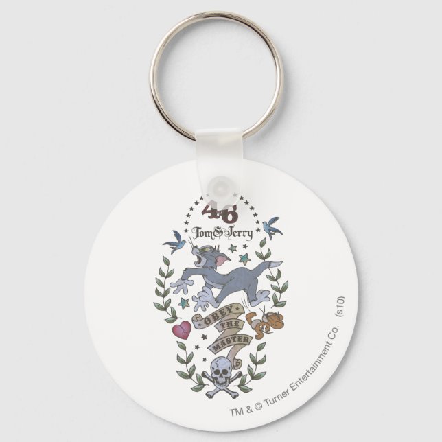 Chaveiro Tom e Jerry Obey O Mestre 2 (Frente)