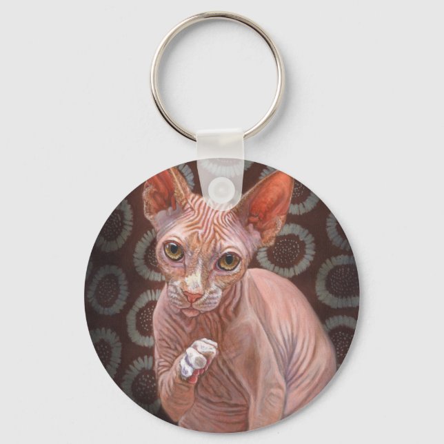 Chaveiro Tomada de Gato Sphynx Sphinx (Frente)